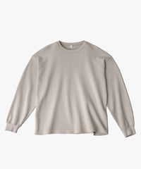 Los Angeles Apparel Garment L/S Heavy Thermal Crew Neck Creme