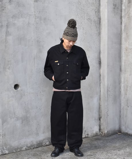 Prison Blues Denim Western Jacket Rigid Black