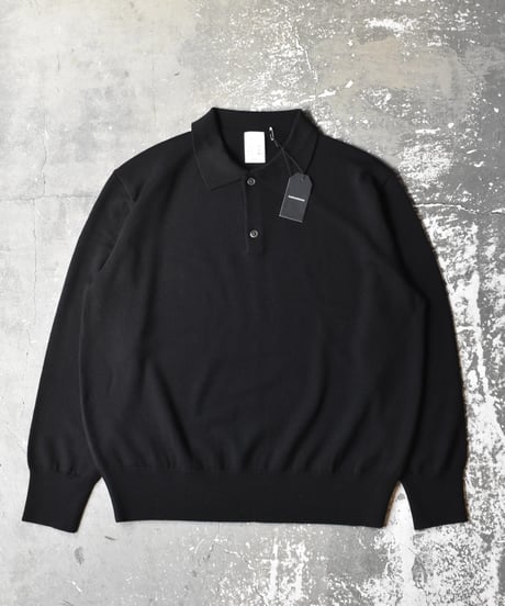 Damagedone High Gauge Merino Wool Knit Polo