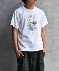 Used Flower T-Shirt "Bird and Flower" 04-529