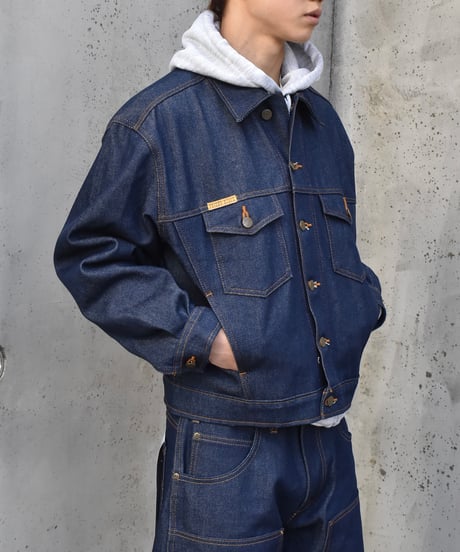 Prison Blues Denim Western Jacket Rigid Blue