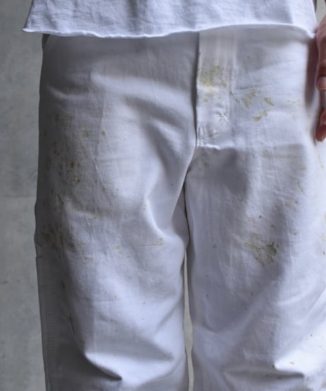 Used Stan Ray Painted Painter Pants White Made in USA 03-222