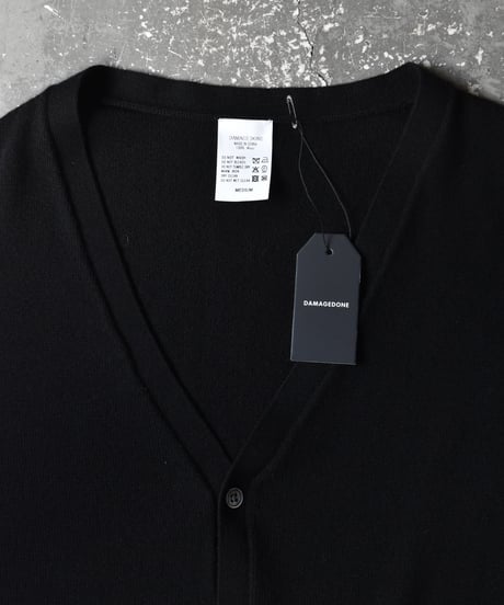 Damagedone High Gauge Merino Wool Cardigan