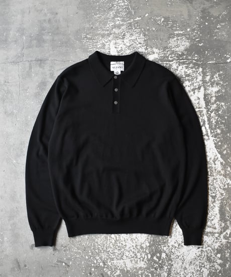 Used Wool Knit Polo -1 #Made in Australia