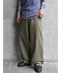 Los Angeles Apparel Cotton Poplin Wide Leg Pants Army