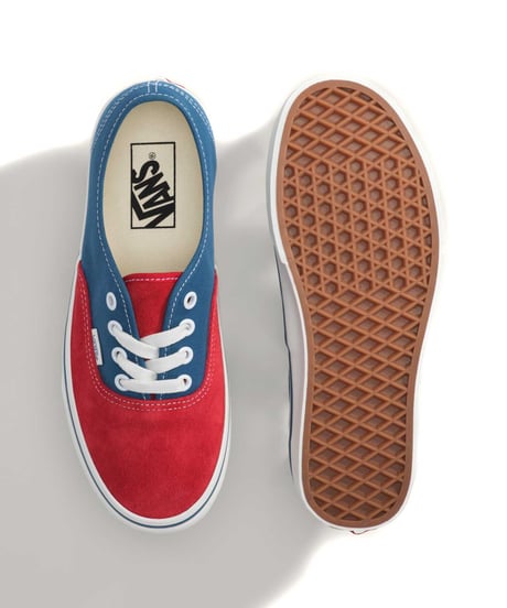 VANS Authentic Primary Racing Red Suede/Blue