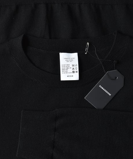Damagedone High Gauge Merino Wool Knit Crew