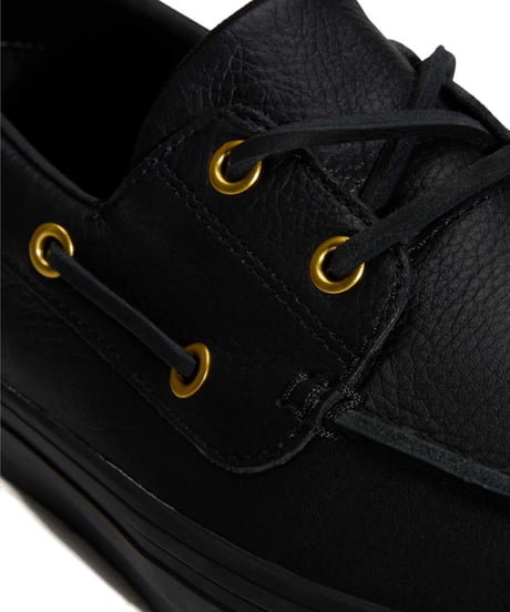 VANS 2-Eyelet Boat Shoe Leather Black