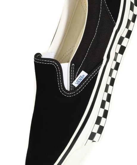 VANS PREMIUM LX Classic Slip-On 98 Chckrbrd Sidewall Black/Marshmallow