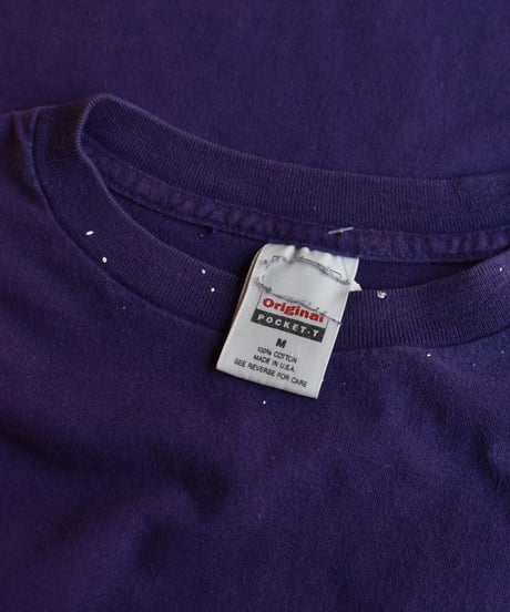 Used Gap Pocket T-shirt Made in USA Purple 04-531
