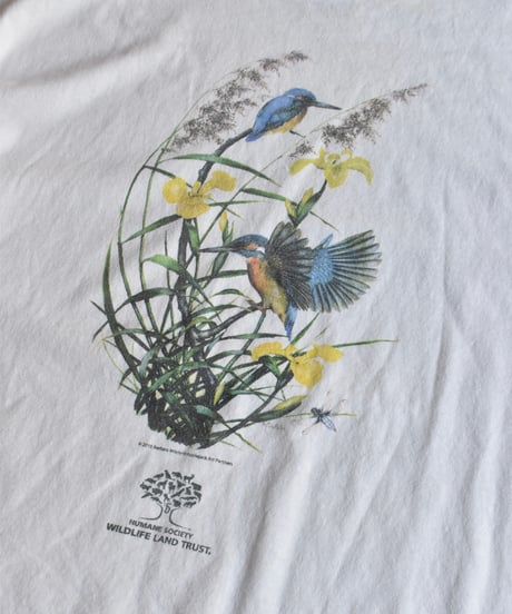 Used Flower T-Shirt "Bird and Flower" 04-529