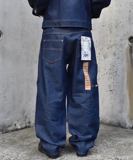 Prison Blues Double Knee Work Jean Rigid