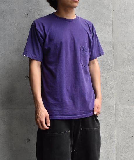 Used Gap Pocket T-shirt Made in USA Purple 04-531