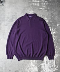Used Wool Knit Polo -2 #Made in Italy