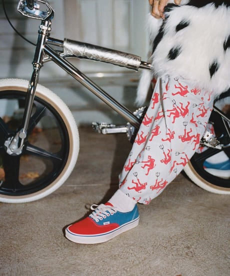 VANS Authentic Primary Racing Red Suede/Blue