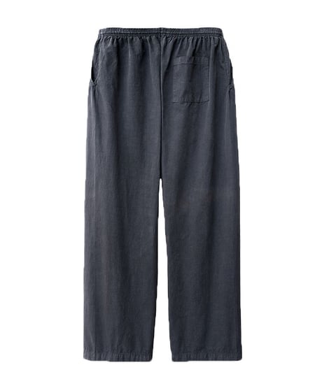 Los Angeles Apparel Cotton Poplin Wide Leg Pants Dolphin Blue