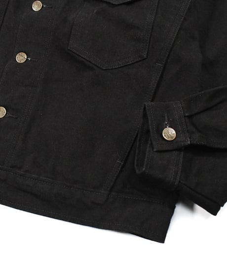 Prison Blues Denim Western Jacket Rigid Black