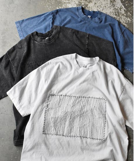 Los Angeles Apparel Garment Dye Damaged S/S Tee Carbon Black