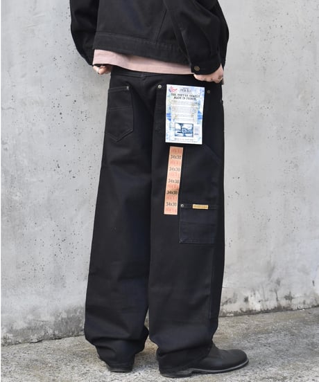Prison Blues Double Knee Work Jean Black