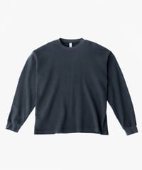 Los Angeles Apparel Garment L/S Heavy Thermal Crew Neck Dolphin Blue
