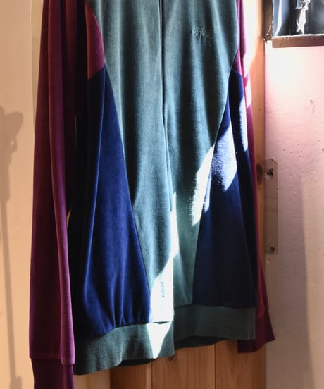 18SS Stussy Velour Paneled Track Jacket