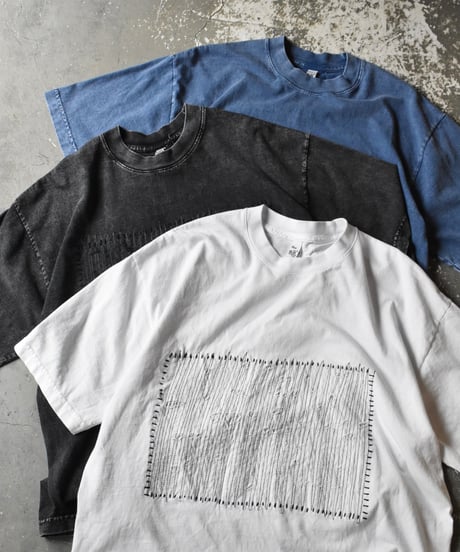 Los Angeles Apparel Garment Dye Damaged S/S Tee Indigo