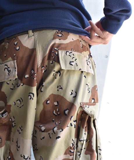 90s Used Us Army 6C Desert Camo Cut Off Shorts