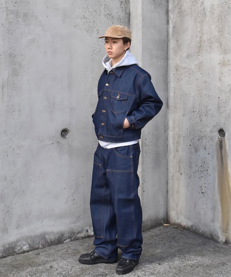 Prison Blues Denim Western Jacket Rigid Blue