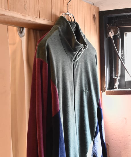 18SS Stussy Velour Paneled Track Jacket