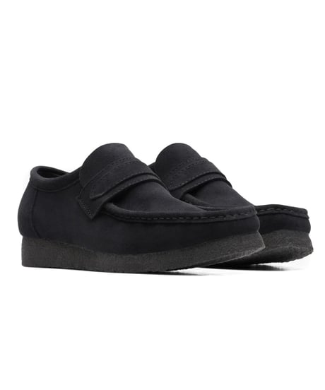 Clarks Wallabee Loafer Black Suede