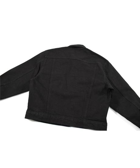 Prison Blues Denim Western Jacket Rigid Black