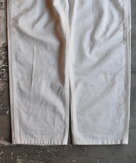 Used Stan Ray Painted Painter Pants White Made in USA 03-222