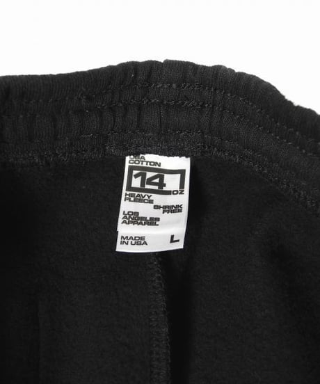 Los Angeles Apparel 14oz Heavy Sweat Pants Black