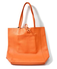 MARLON FIRENZE Calf Leather Shopper Bag Arancio