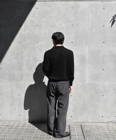 Damagedone High Gauge Merino Wool Knit Polo