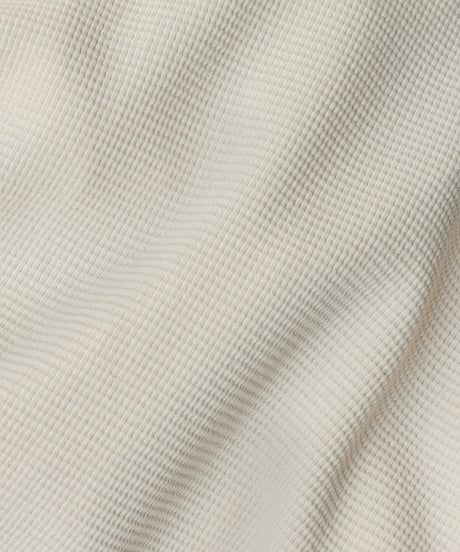 Los Angeles Apparel Garment L/S Heavy Thermal Crew Neck Creme