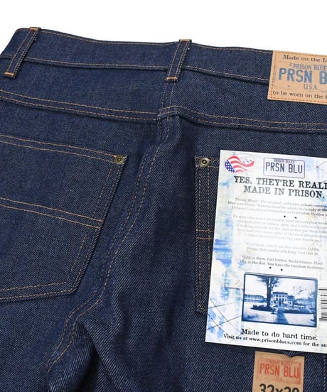 Prison Blues Double Knee Work Jean Rigid