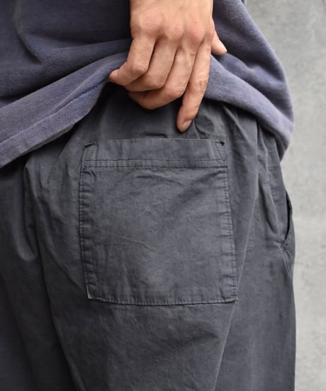 Los Angeles Apparel Cotton Poplin Wide Leg Pants Dolphin Blue