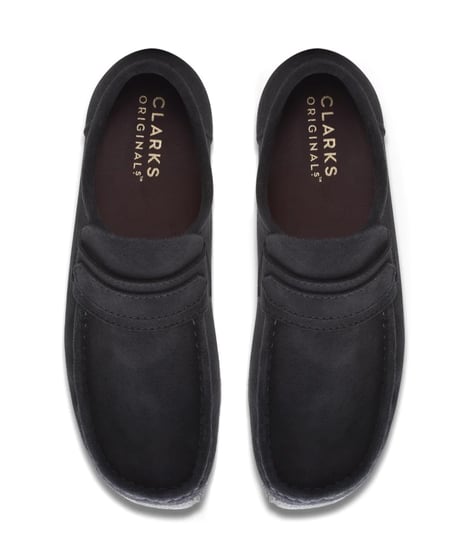Clarks Wallabee Loafer Black Suede