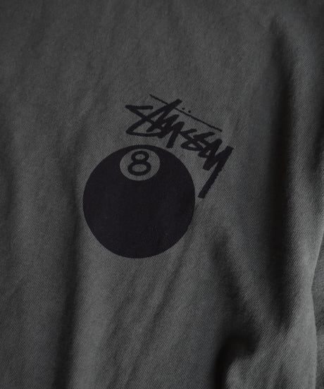 Used Stussy 8 Ball S/S Tee Pigment Dyed Green 04-521
