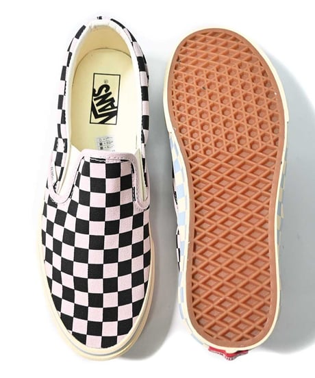 VANS Classic Slip-On Checkerboard Pale Petal Pink/Black