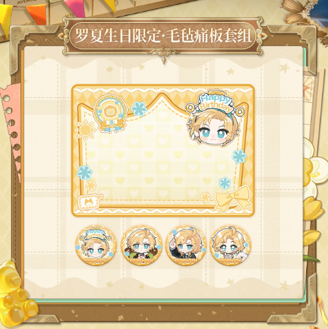 時空の絵旅人【2026】ロカ誕生日限定 フェルトボード＆缶バッジ | Nekotani