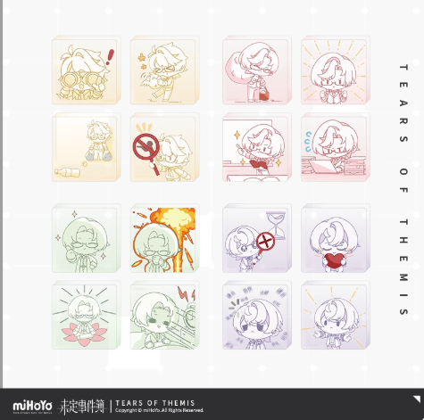 未定事件簿「予愛未名」Q版アクリルブロックセット | Nekotani
