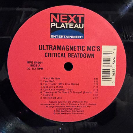 Ultramagnetic MC's / Critical Beatdown (LP)