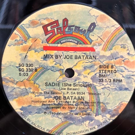 Joe Bataan / Sadie (She Smokes) (12")