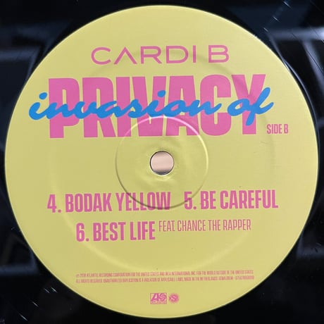 Cardi B / Invasion Of Privacy (2LP)