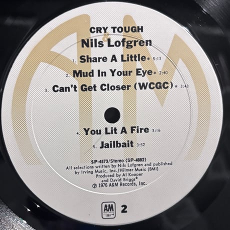 Nils Lofgren / Cry Tough (LP)