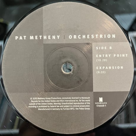 Pat Metheny ‎/ Orchestrion (2LP)