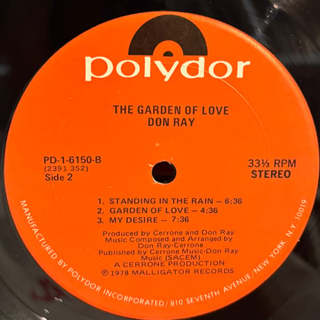 Don Ray / The Garden Of Love (LP)
