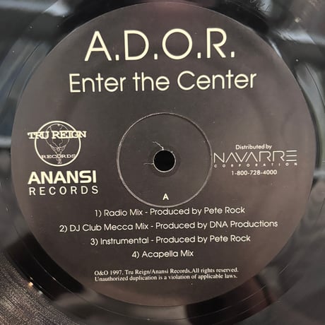 A.D.O.R. / Enter The Center (12")